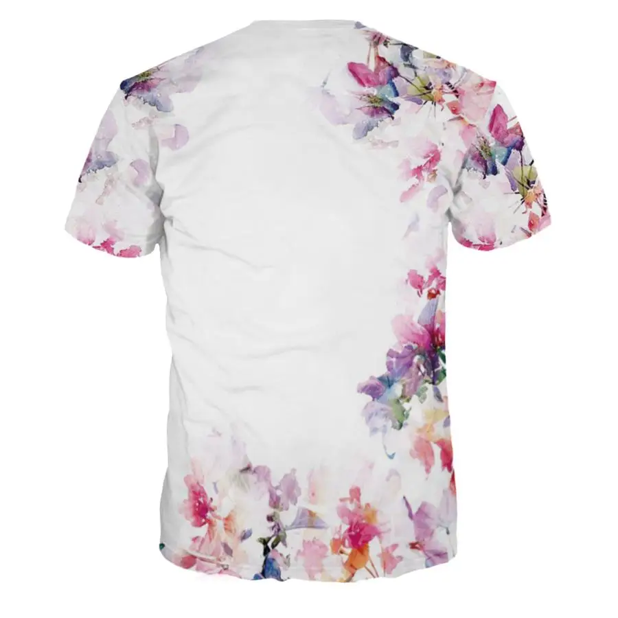 S 4XL лето 3D принт Топ Стрикленд пропан для женщин/мужчин цветок футболка короткий