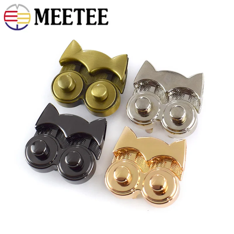 5 шт. Сова металлическая Поворотный замок женская сумка мешок декоративный