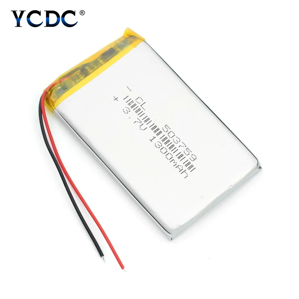 1/2/4x литий-полимерный Батарея 3,7 v 503759 1300mAh Li-po литий-полимерный аккумулятор CE FCC, аддитивного цветового пространства(по ограничению на использование опасных материалов в производстве качество Сертификация