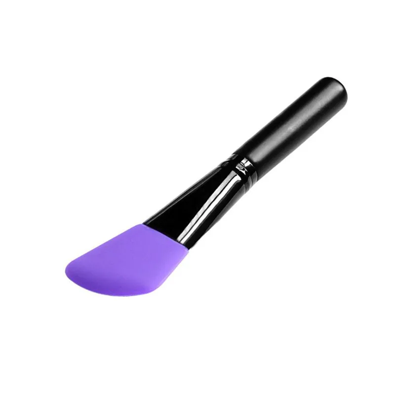 L purple Кисть для смешивания лицевой грязевой маски с деревянной ручкой, косметическая Кисть для макияжа, набор brochas maquillaje Professional pinceaux maquillage - Handle Color: L purple