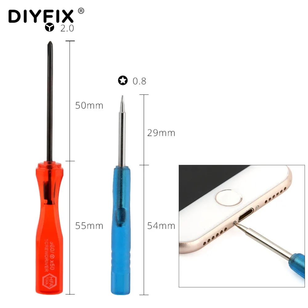 DIYFIX 23 в 1 Набор инструментов для ремонта мобильных телефонов iPhone XS X Andriod мобильный