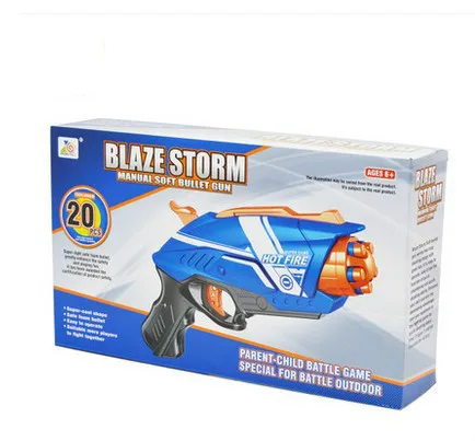 BLAZE STORM детский игрушечный пистолет мягкий для детей 5 всплесков мальчиков с