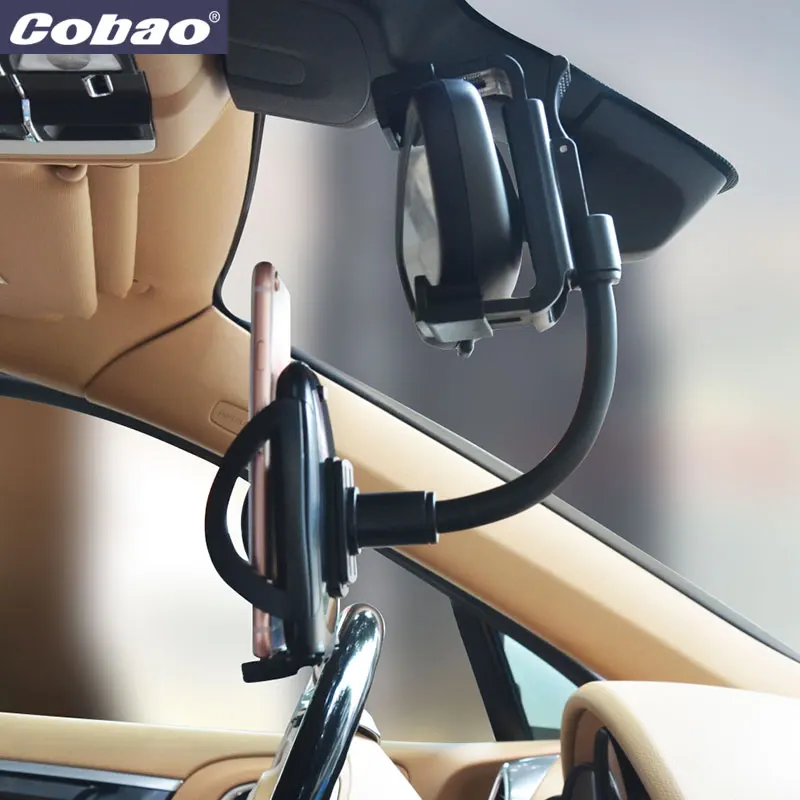 Cobao Универсальный Автомобильный зеркальный держатель для телефона с зеркалом