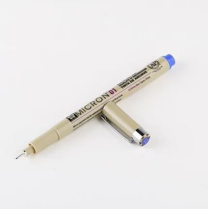 Blue 2 pcs 2 шт Sakura Pigma Micron 01 набор ручек с тонкой линией 0,25 мм для набросков манга 8 цветов на выбор товары для рукоделия - Цвет: Blue 2 pcs