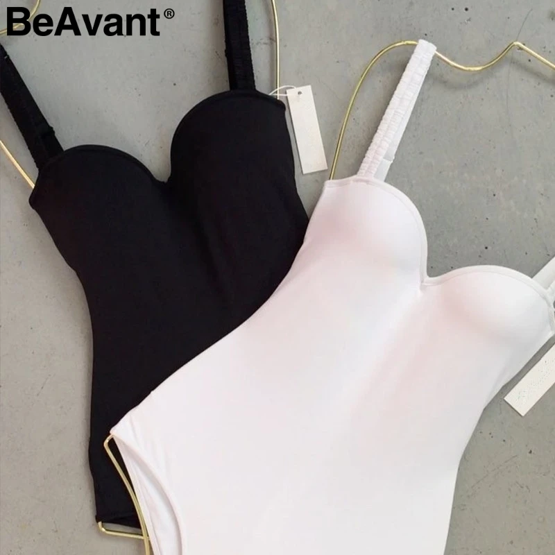 BeAvant, v-образный вырез, сексуальный, облегающий, белый, купальник, женский, цельный, летняя, пляжная одежда, купальник, купальник, Повседневный, короткий, купальник, боди, femme