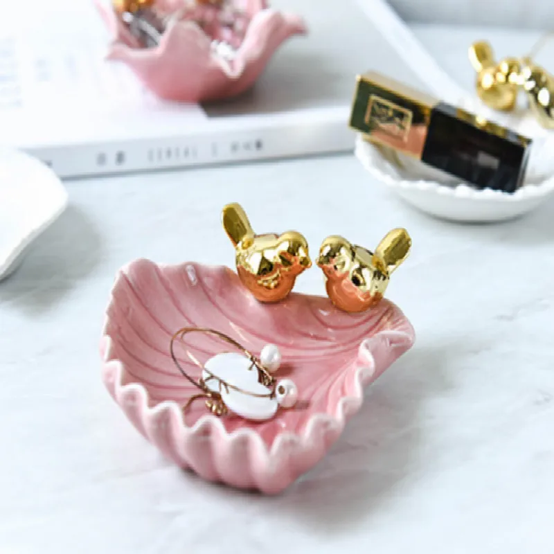 INS Птица Керамические ювелирные изделия Блюдо закуска конфеты блюдо кольцо