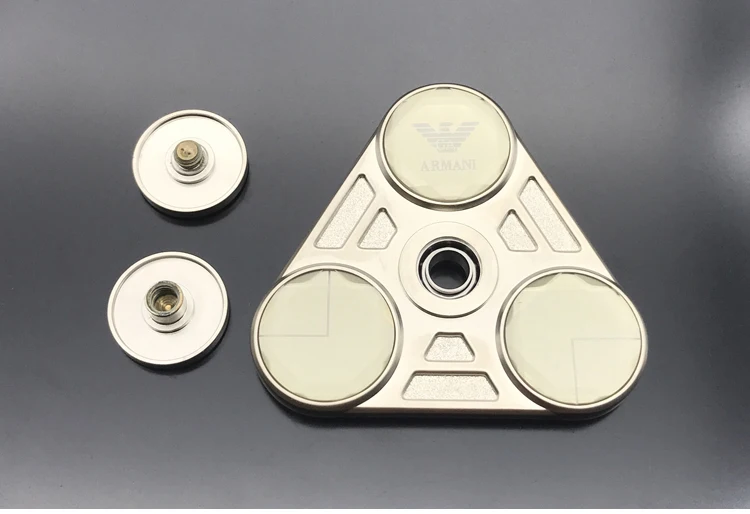 Triangle Diamonds Pure Copper Hand Spinner Stress Finger Metal Fidget Alloy Bright And Colorful Children Adult Gift | Игрушки и хобби