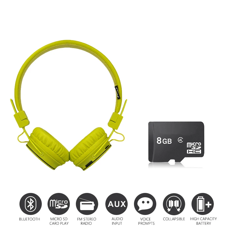 Экономичный набор: оригинальные Беспроводные стерео Bluetooth наушники NIA X3 + 8 Гб