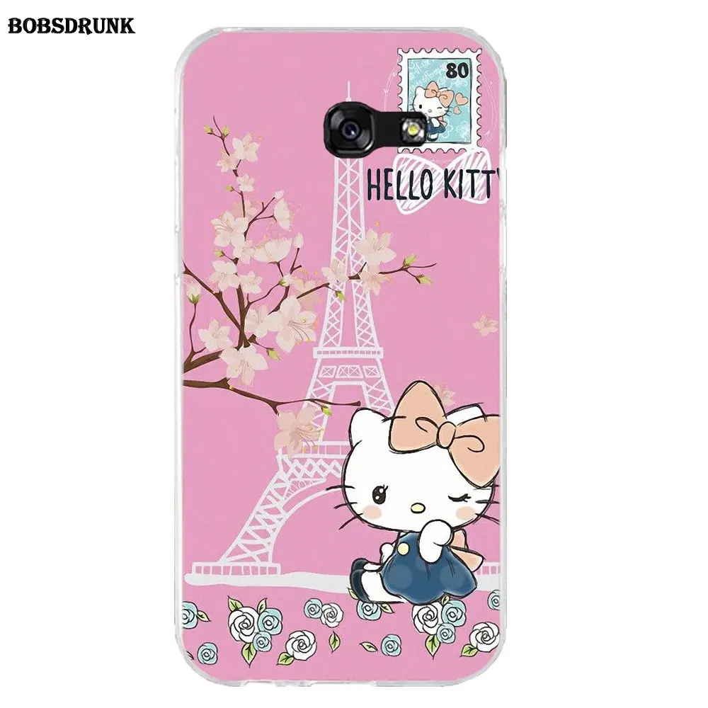 EJGROUP для samsung Galaxy A3 A5 A7 J1 J2 J3 J5 J7 мягкий чехол для мобильного телефона рисунок «Hello Kitty»