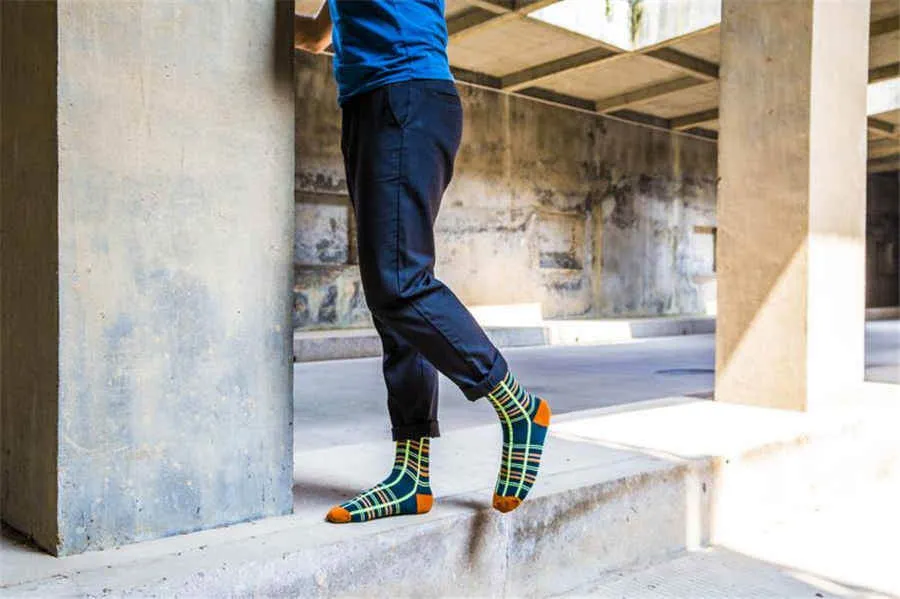 [COSPLACOOL] Мужские носки большого размера полосатые мужские длинные удобные и