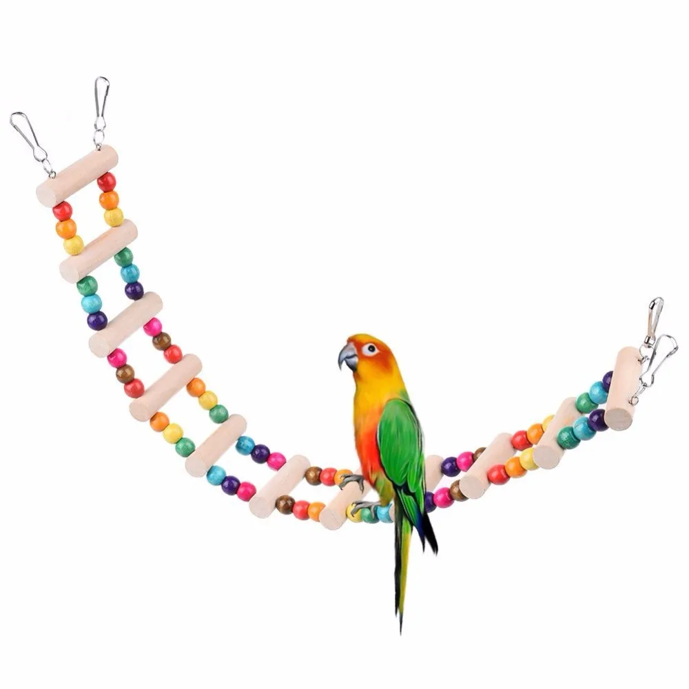 10 лестницы Птицы Домашние животные для попугаев восхождение игрушка подвесная с
