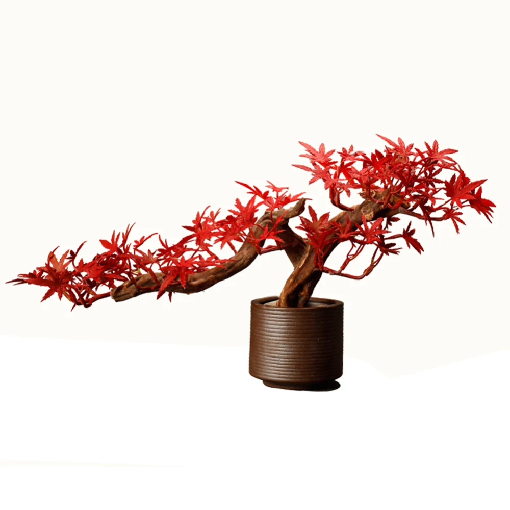 Искусственные искусственные растения кленовый лист пейзаж имитация цветочных