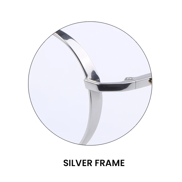 Sweet Citrus Vintage B Titanium Glasses Frame Women Retro Round Myopia Eye Optical Prescription Eyeglasses Frames Men Eyewear - Цвет оправы: SILVER