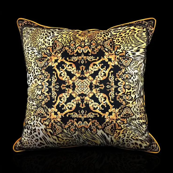 leopard print 45*45 см, высокое качество, Королевский бархат, желтый, черный, Леопардовый принт, наволочки, чехол для подушки, для дома, декоративный чехол для подушки - Цвет: leopard print