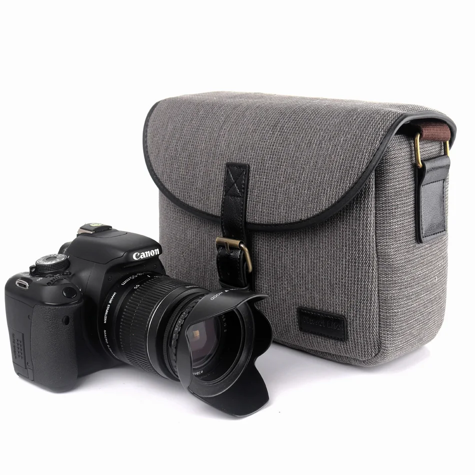 Ретро DSLR камера сумка через плечо для камеры Canon Nikon Sony alpha Panasonic Fujifilm Olympus фото