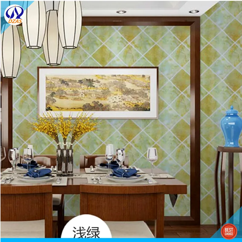 PVC imitation marble Self-adhesive background wall paper kitchen oil-proof table bathroom tile DZAS-CJ wallpaper | Обустройство дома