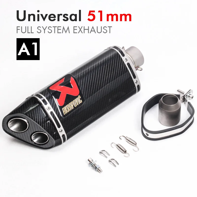 Универсальный Мотоцикл выхлопная труба akrapovic глушитель для мотоцикла