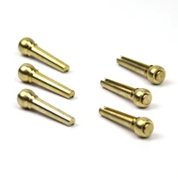 a set 6pcs solid brass metal guitar pins for acoustic guitar extend tenuto