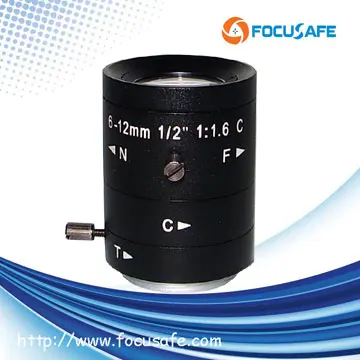 3-мегапиксельная ручная линза с радужной оболочкой Focusafe HD 6-12 мм 1/2 дюйма