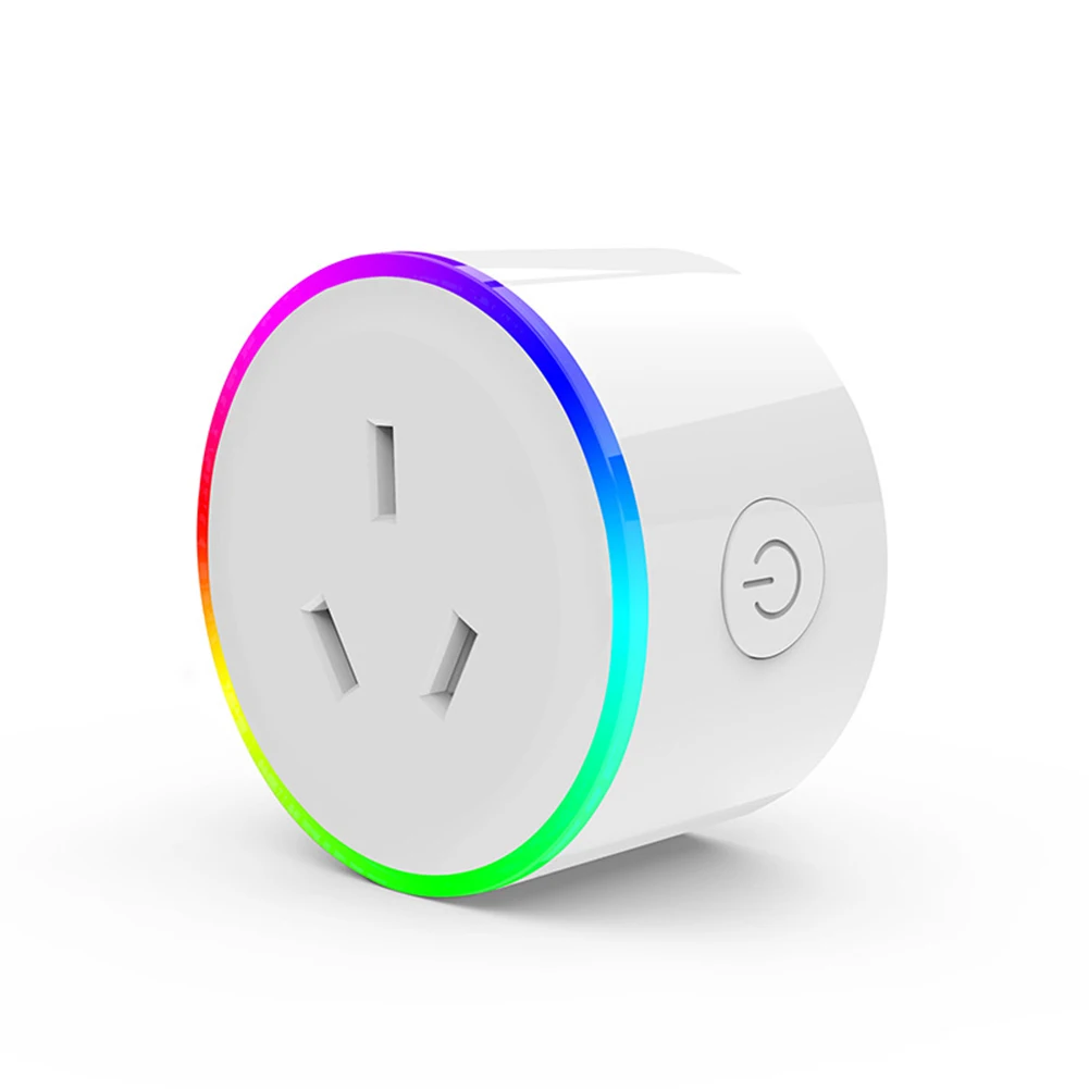 AU plug Умная розетка Wi-Fi умная розетка монитор питания EU US AU UK розетка работает с Google Home Mini Alexa IFTTT умные домашние розетки - Цвет: AU plug