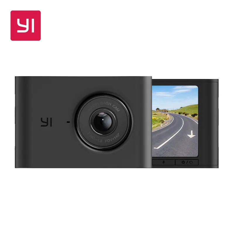 Видеорегистратор YI Nightscape Dash | Широкоугольный объектив 140 градусов 2.4&quot ЖК-экран