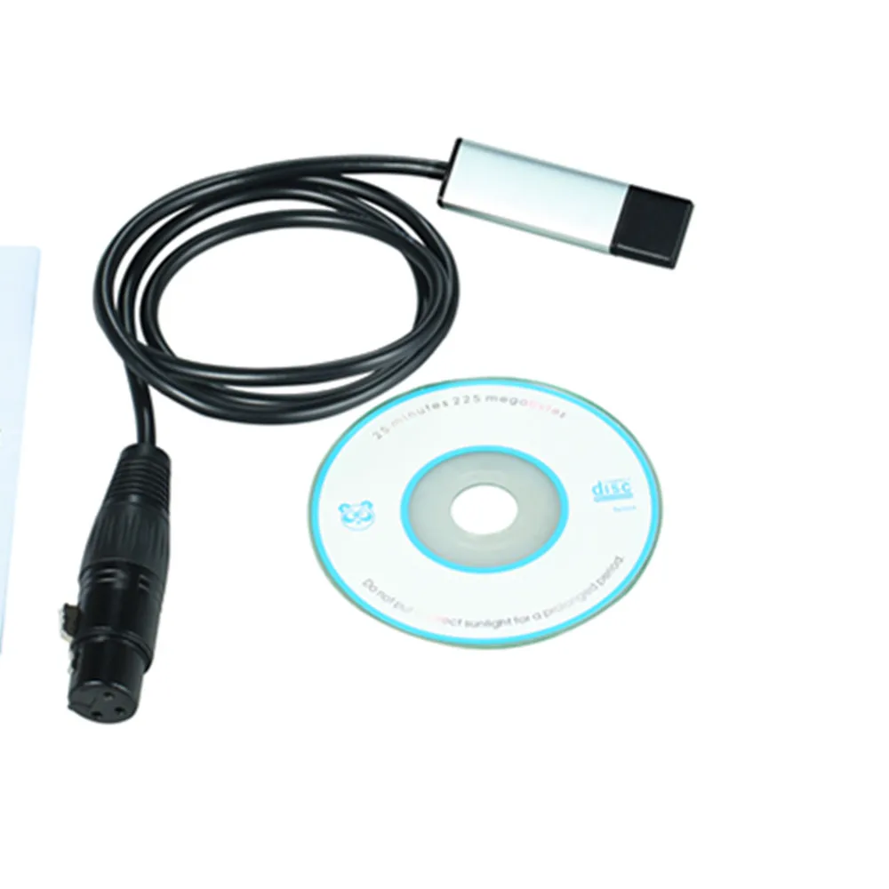 YIYANG USB в DMX интерфейс кабель-адаптер 110 см длина сценический светильник ПК DMX512 контроллер диммер DMX USB преобразования сигнала