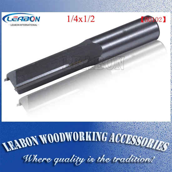 LEABON 1/4 &quotx 1/2&quot 12 7 мм Диаметр двойной флейты прямой бит древесины фрезы Фрезы |