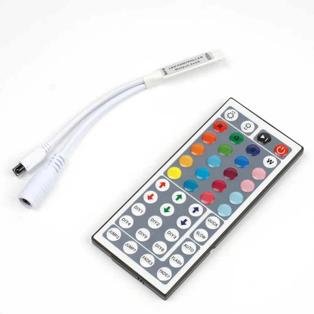 Светодиодная лента контроллер мини 44key RGB пульт дистанционного управления 12 V 6A для RGB Светодиодные полосы света 3528smd 5050smd