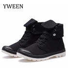 Мужская парусиновая обувь YWEEN, Повседневная Уличная обувь на шнуровке в стиле High Style, весна-осень 2019