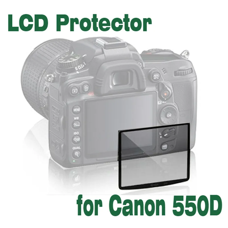 high quality Professional LCD Optical Glass Screen Protector for Canon 550D Compact Protective Film camera accessories | Электроника