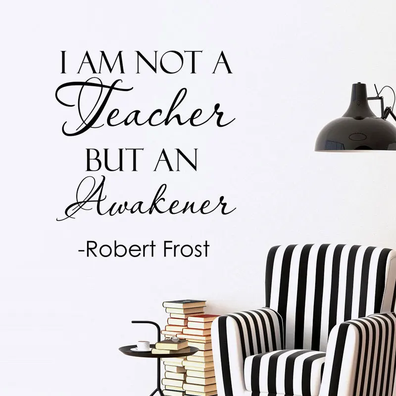 Знаменитый писатель стены виниловая наклейка образование стикер офис интерьер