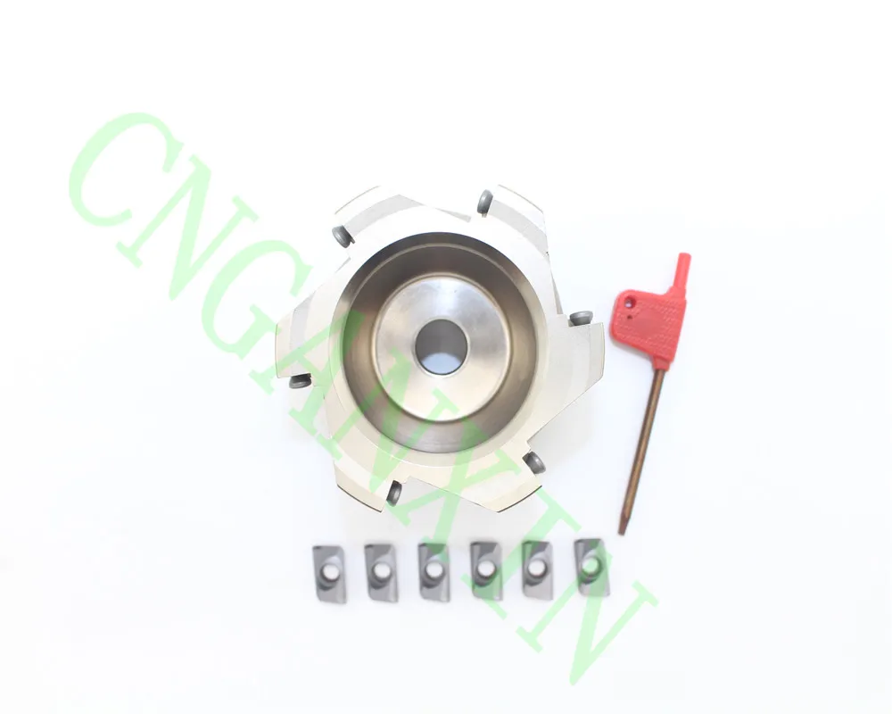 

Новый 1P BAP400R-80-27-6T 6F lute фреза + 6P APMT1604PDER-H2 LF6018