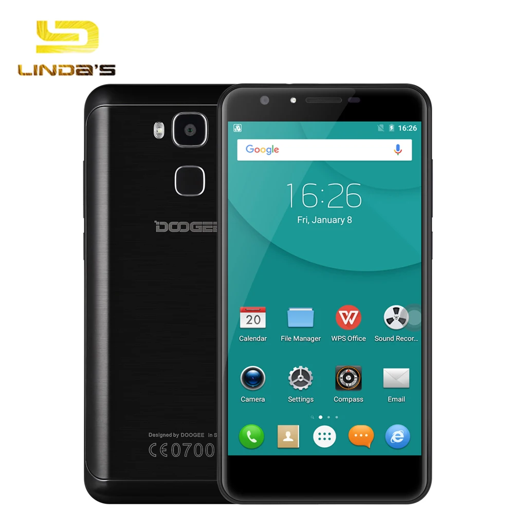 Original Doogee Y6C 5.5 Inch Smartphone Android 6.0 MT6737 Quad Core Mobile Phone 2GB RAM 16GB ROM Fingerprint 4G LTE Cell | Мобильные