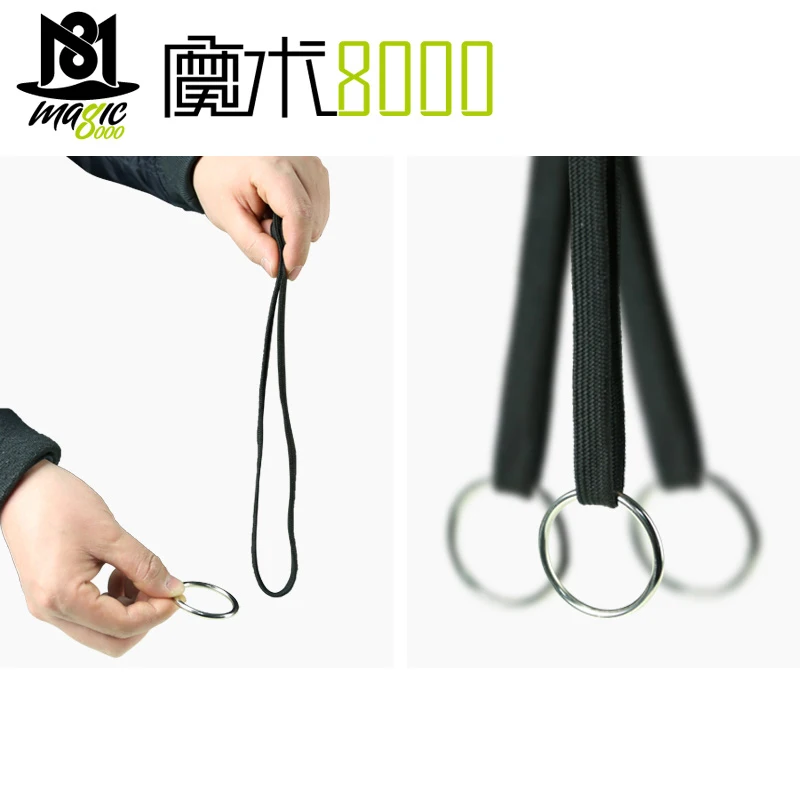 

Hoop Magic Magician Close-up Magic Ring and Rope Free Shuttle Children's Toy Classic Magic Props Accessories