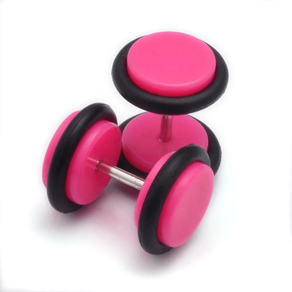 PINKSEE 2 шт. поддельные обманки из нержавеющей стали ушные пробки датчик иллюзии для