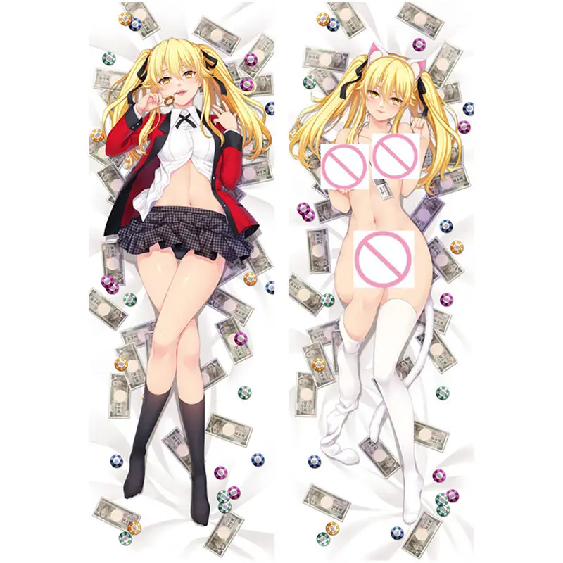 Аниме Kakegurui Twin, накидка для подушки, Jabami Yumeko Dakimakura Чехол сексуальная девушка 3D двухсторонняя постельные принадлежности обниматься тела чехол подарки - Цвет: Peach skin