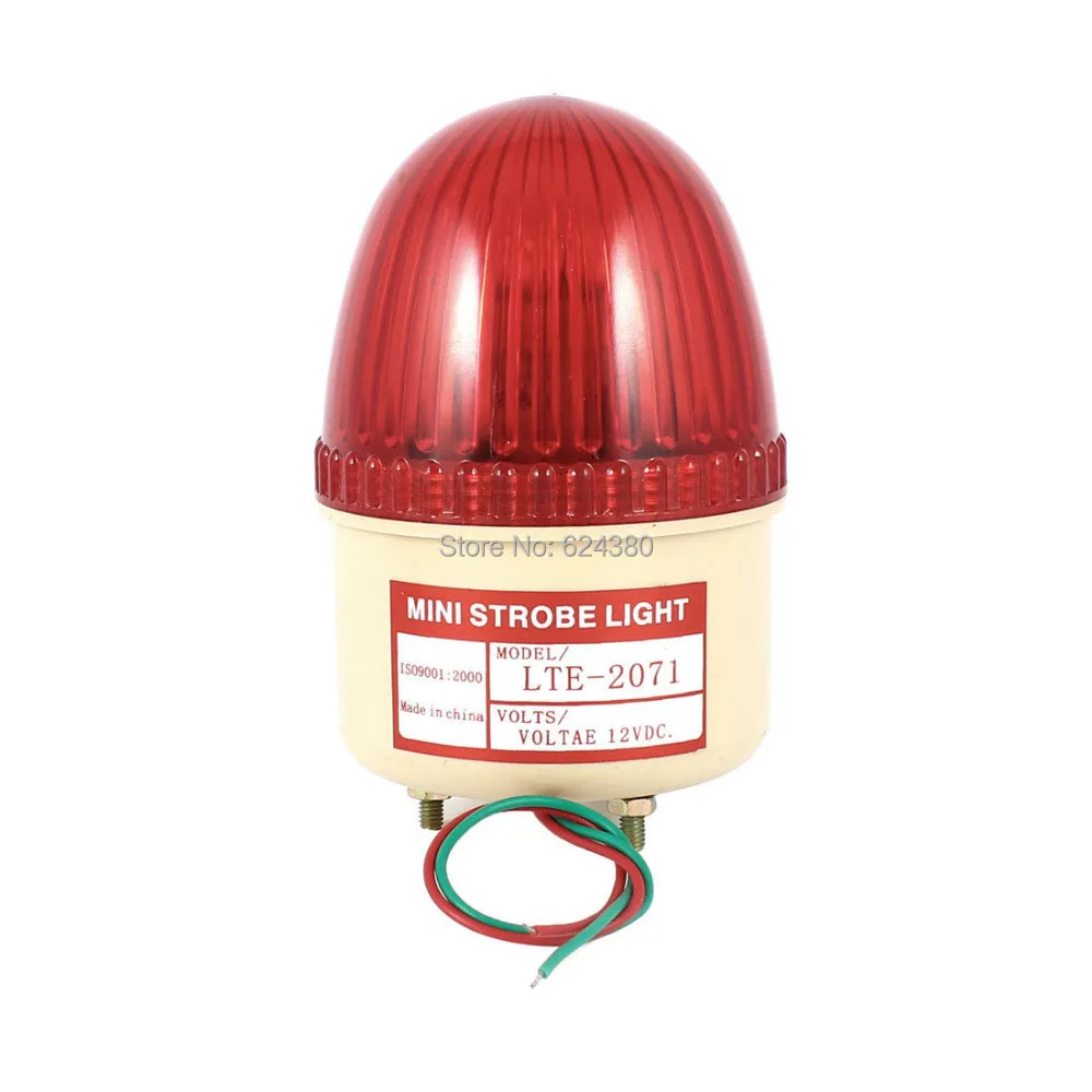 DC 12V 24V AC 220V 110V Промышленная вращающаяся стробоскопическая вспышка красный сигнал