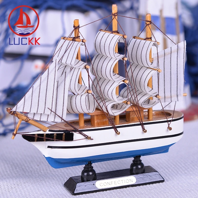 LUCKK 16 см деревянная модель кораблей Средиземноморский скандинавский дом
