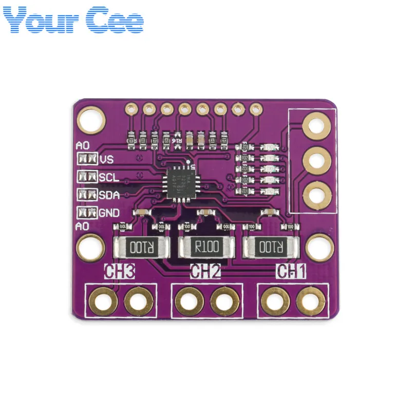 I2C SMBUS INA3221 трехканальный шунт тока питания монитор напряжения сенсорного модуля