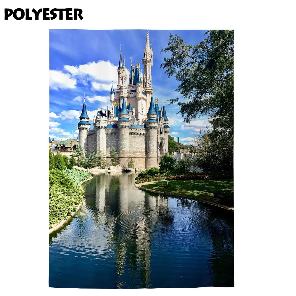 Allenjoy замок фон для фотосъемки пейзаж озеро Сказочный принц принцесса