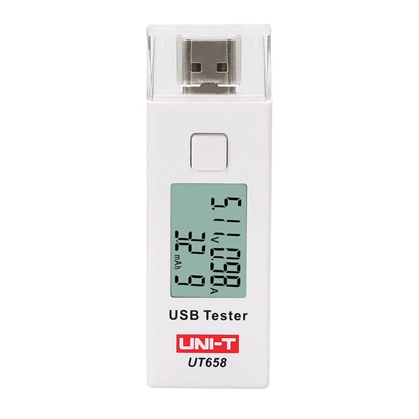 UT658 UNI-T USB тестер цифровой тестер напряжения тока монитор напряжения измеритель тока Емкость тестер макс 9 в 3 а хранение данных ЖК-дисплей Backli - Цвет: UT658