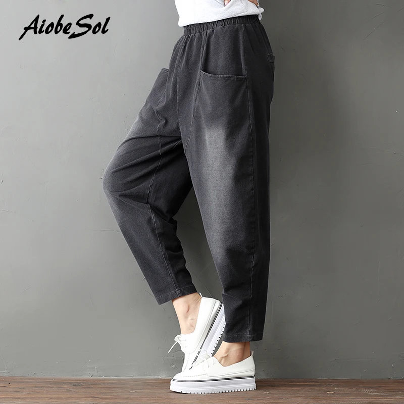 2017 Осень Зима Новые женские джинсы Хлопок Деним кросс брюки эластичный пояс