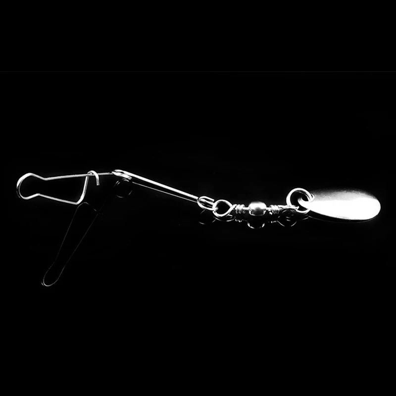 5 шт./лот аксессуары для приманки Спиннер приманка имитация нержавеющей стали балансировочный Кронштейн кольцо серебро блестки сталь