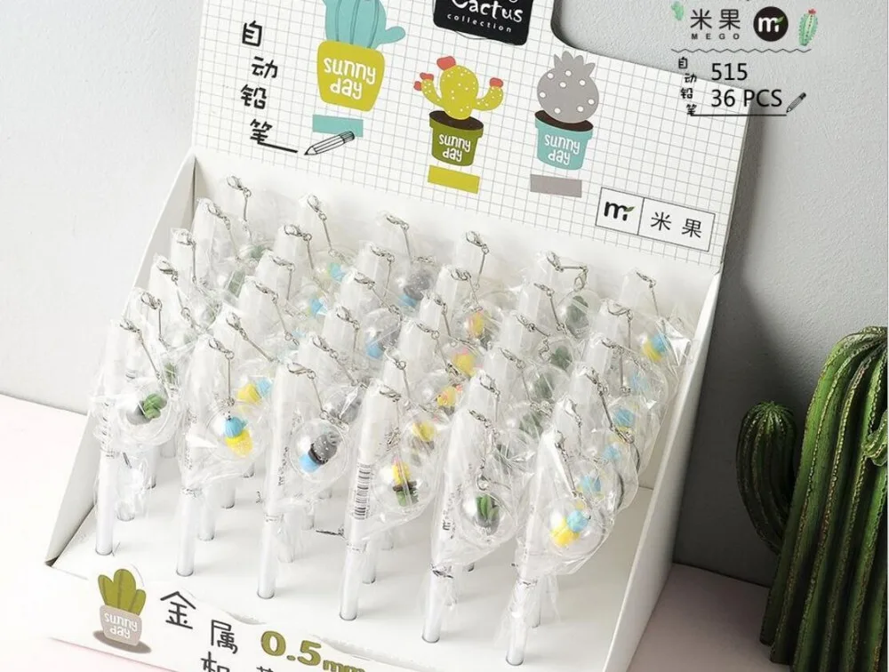 Новый корейский Кактус Кулон механический карандаш детский автоматический для