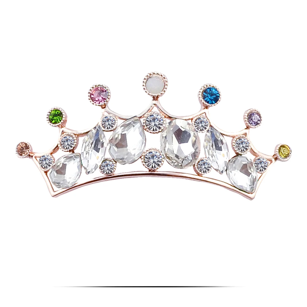 Zhen томоми Благородный Великолепный нежный шик Корона кристалл шарф пряжки брошь