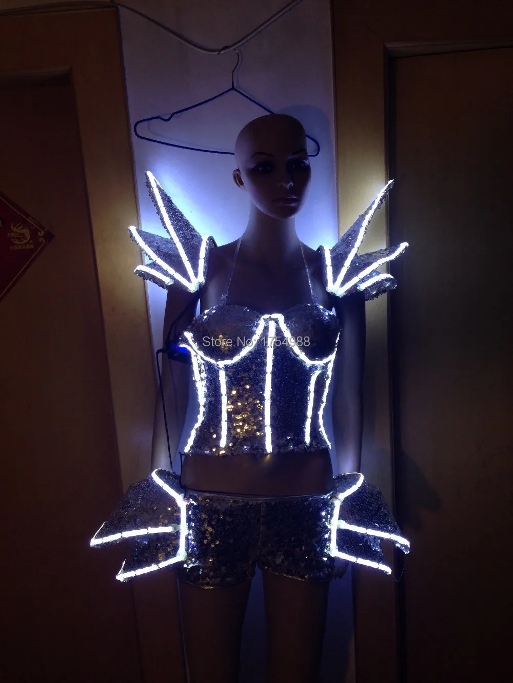 Костюмы для вечеринок и мероприятий со светодиодной подсветкой девочек женские