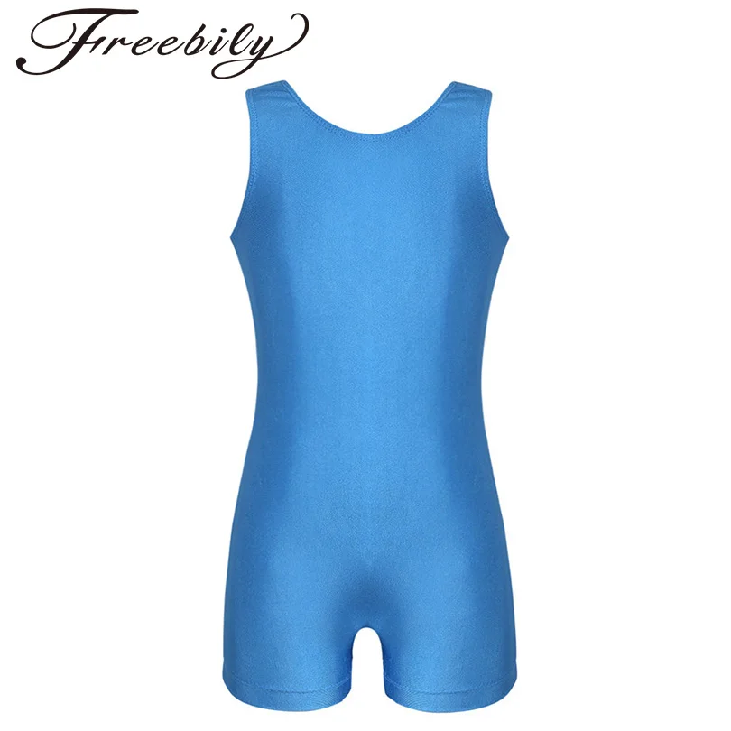 Kids Girls Shiny Ballet Leotard Dress Spaghetti Shoulder Straps Gymnastics Jumpsuit Unitard Slim Fit Dancewear SZ 4-12 | Тематическая