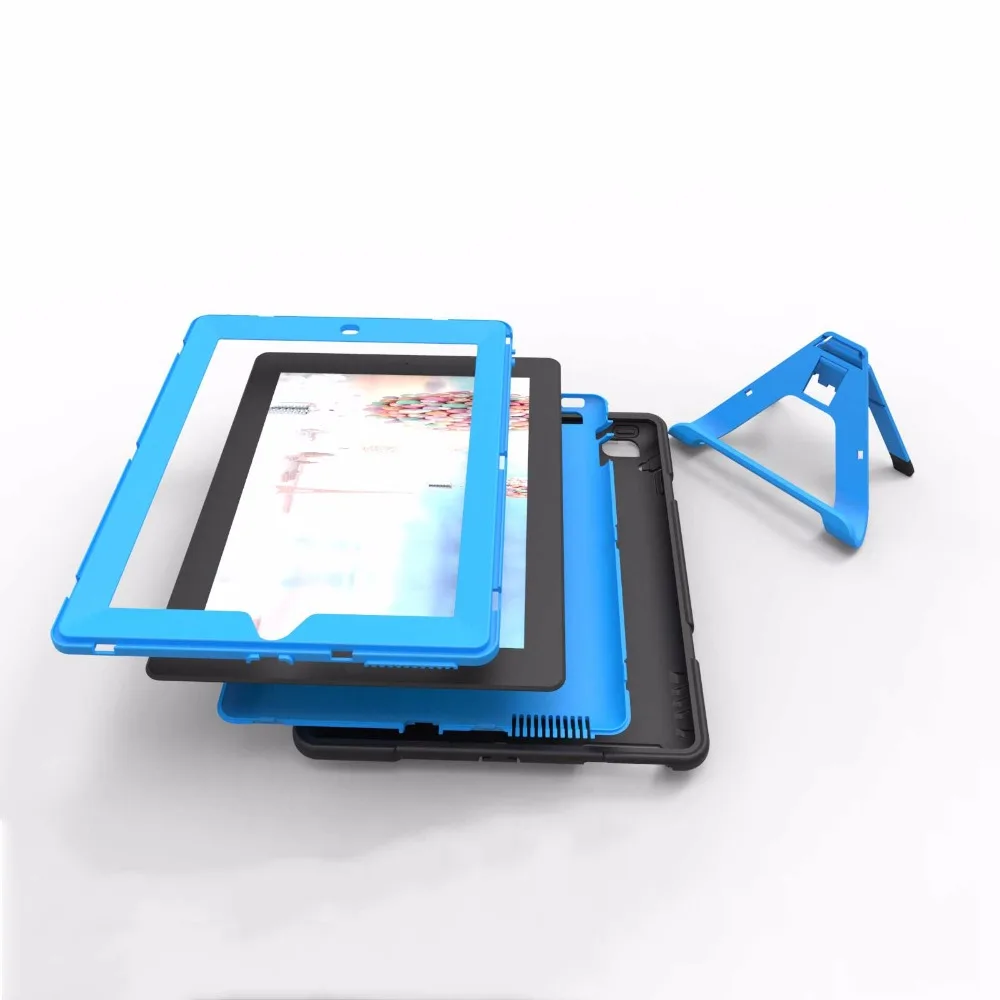 Для Apple iPad 2/3/4 Чехол ударопрочный гибридный трехслойный сверхпрочный защитный