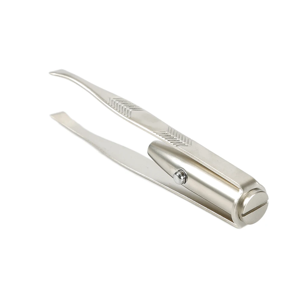 1 шт. светодиодный пинцет для бровей из нержавеющей стали|eyebrow hair removal tweezer|eyebrow