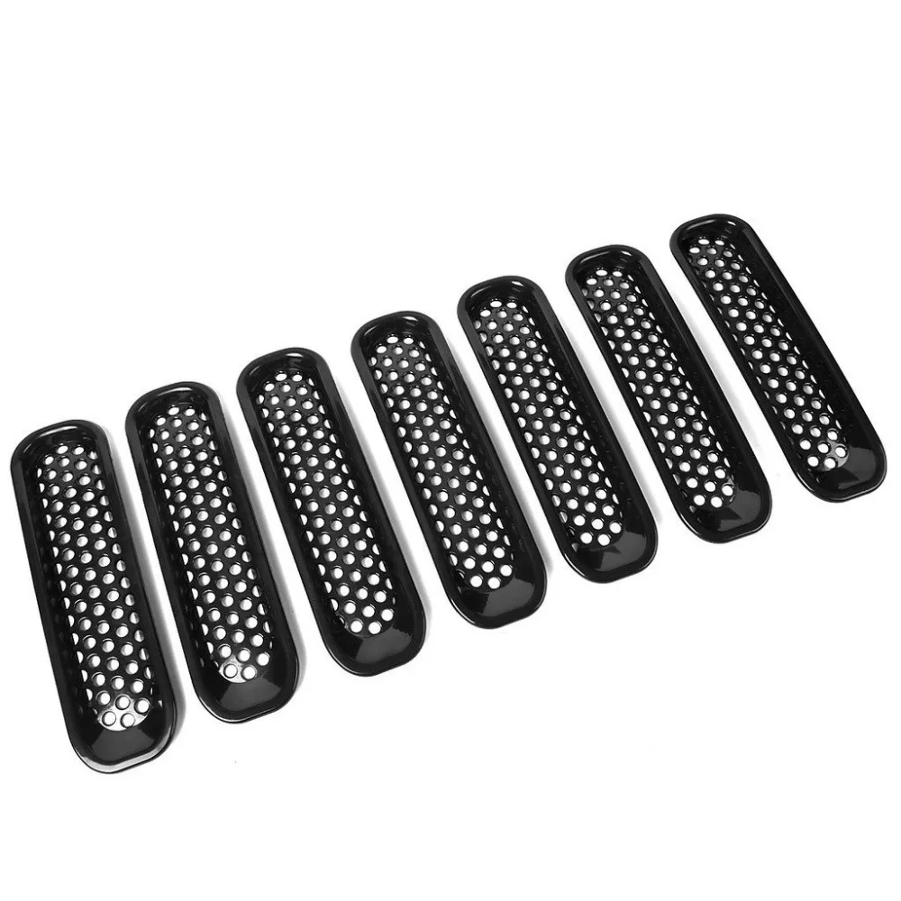 Передняя решетка Набор для 2007 2017 Jeep Wrangler JK & Unlimited (набор из 7 предметов)|kit|kit kitskit set |
